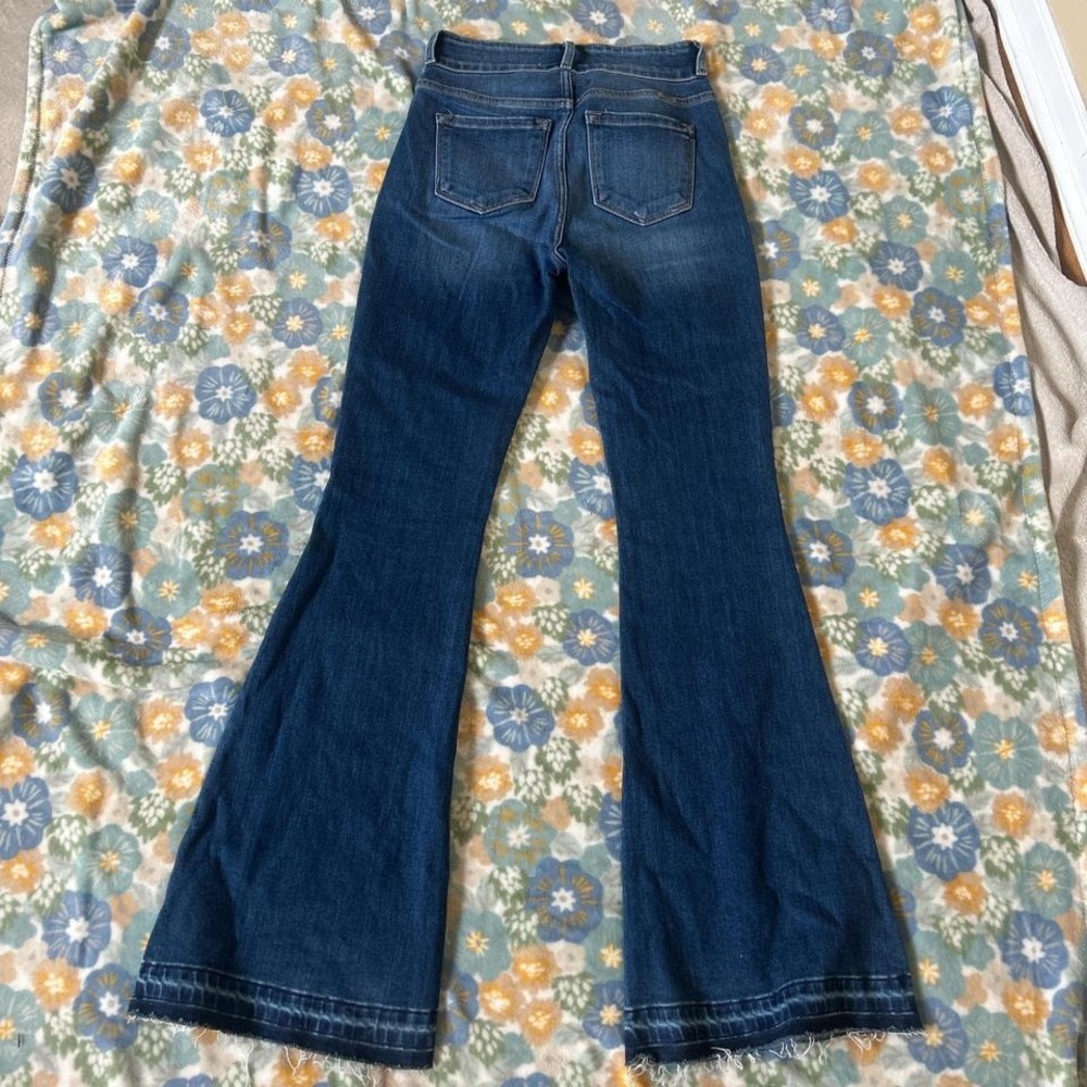 KanCan Blue distressed flare jeans women's 5/26 KC9340M - Picture 5 of 5